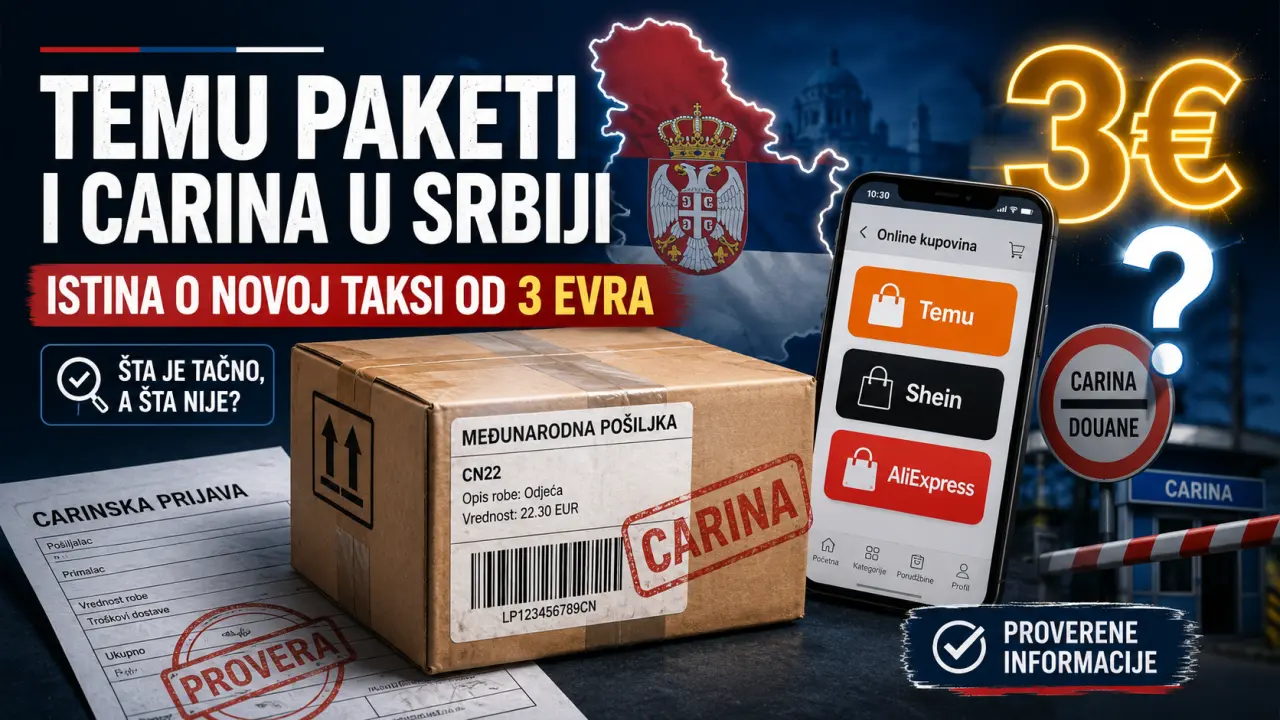 Temu paketi i carina u Srbiji: Od 1. jula