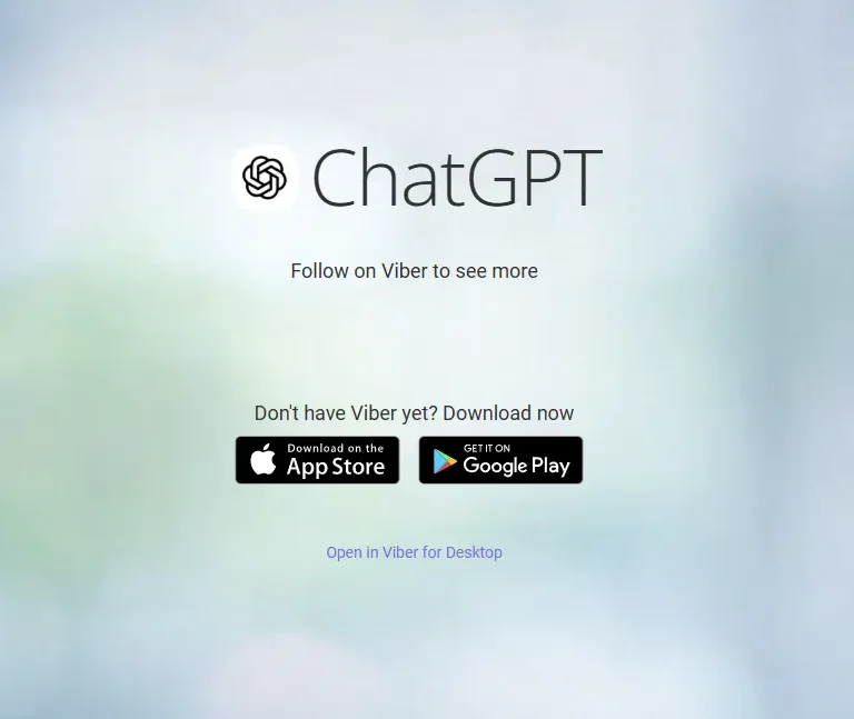 ChatGPT na Viberu Srbija