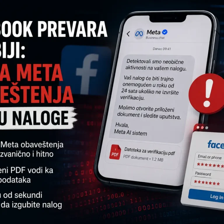 Facebook prevara u Srbiji: Upozorenje, kradu naloge