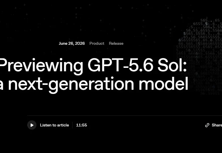 OpenAI GPT-5.6 Sol model: Stopiran!