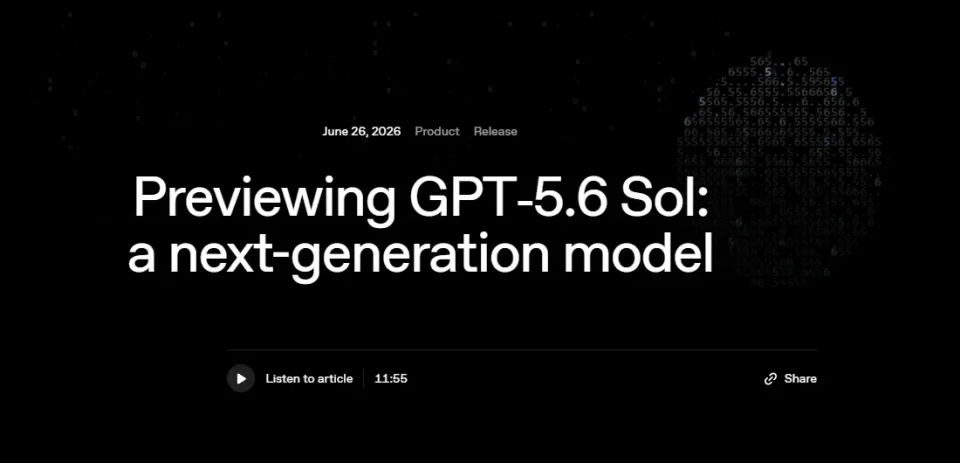 OpenAI GPT-5.6 Sol model: Vlada SAD stopirala lansiranje