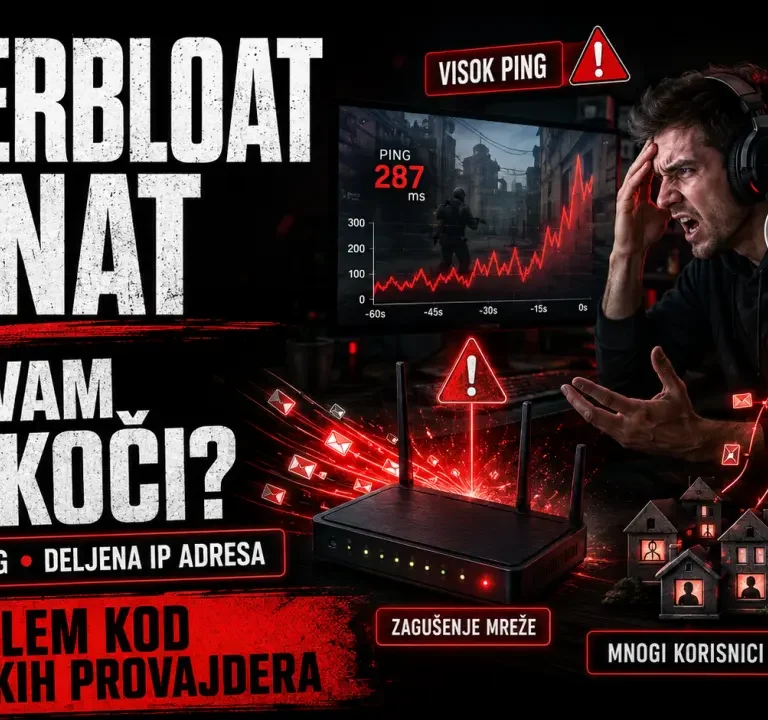 Kako rešiti bufferbloat i CGNAT kod srpskih provajdera