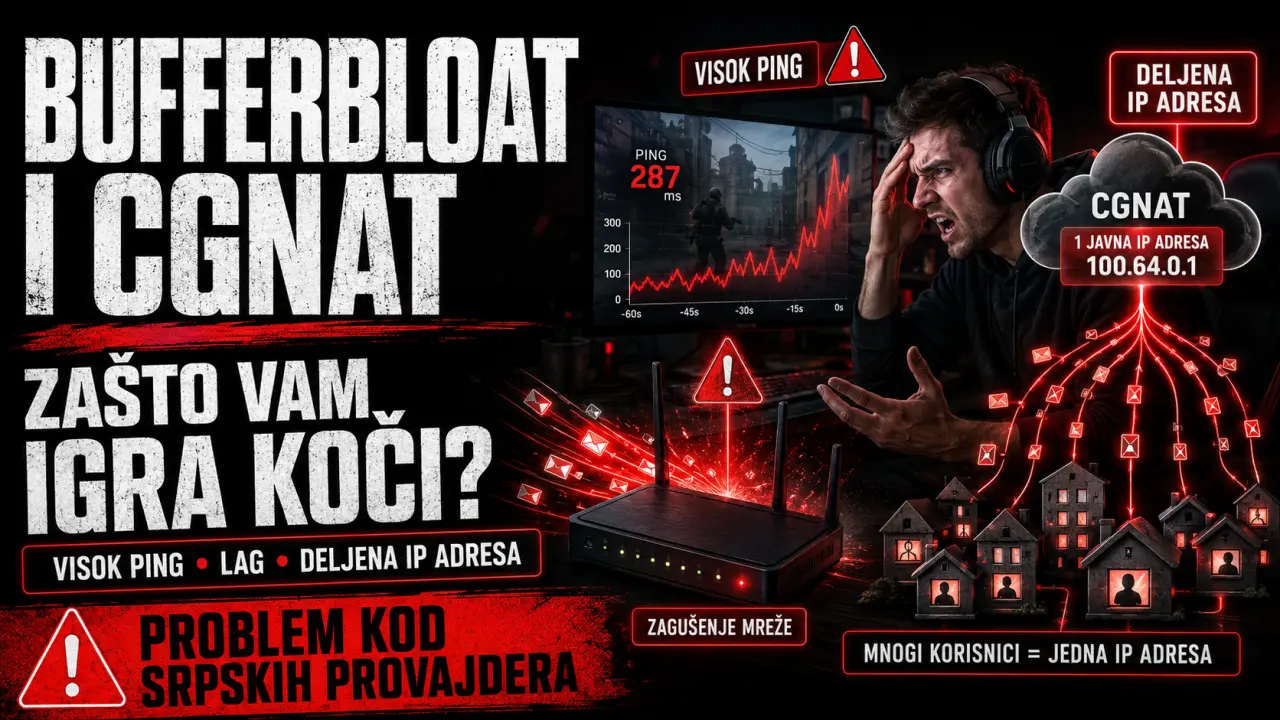 Kako rešiti bufferbloat i CGNAT kod srpskih provajdera