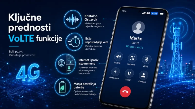 Šta je to VoLTE? Da li mi je potrebno? 1 Šta je to VoLTE? Ključne prednosti VoLTE funkcije koje morate znati