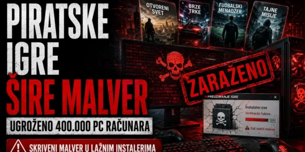 Piratske igre šire malver: Ugroženo 400.000 PC računara