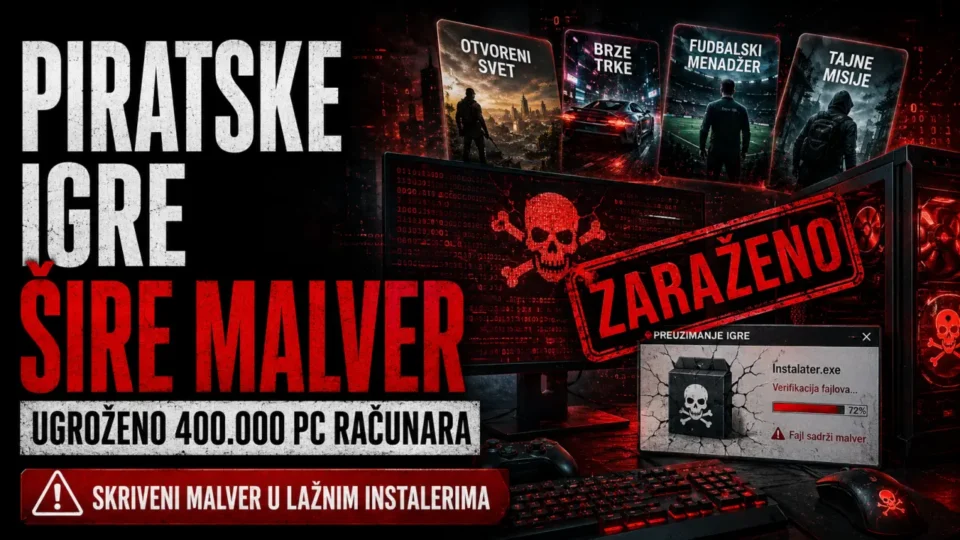 Piratske igre šire malver: Ugroženo 400.000 PC računara 1 Piratske igre šire malver