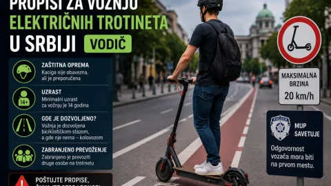 Propisi za vožnju električnih trotineta u Srbiji