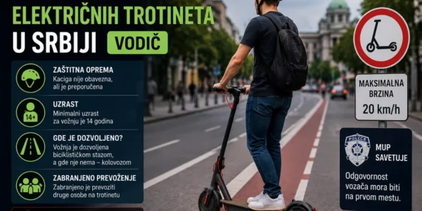 Propisi za vožnju električnih trotineta u Srbiji