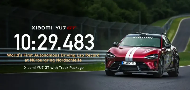 Xiaomi YU7 GT Nirburgring 1 Xiaomi YU7 GT Nirburgring: Istorijski krug bez vozača