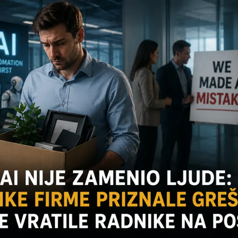 AI nije zamenio ljude: Velike firme priznale grešku