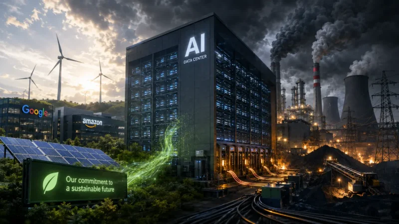 AI troši previše struje: Zeleno, zeleno... 1 AI troši previše struje Google i Amazon gube zelenu bitku