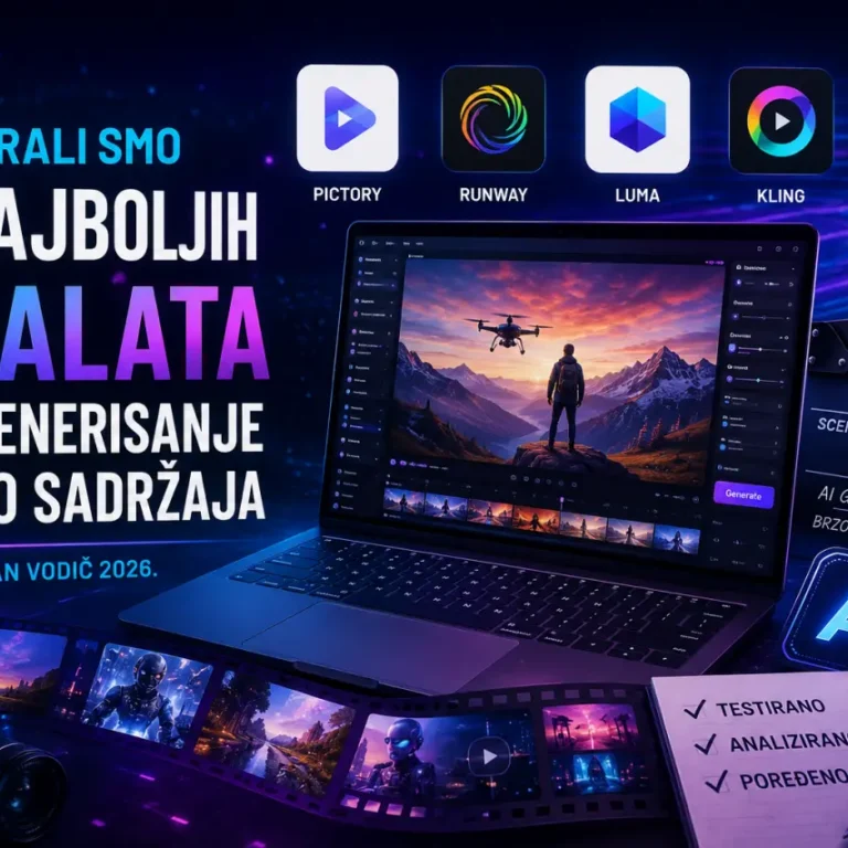 Najbolji AI video generatori u 2026.