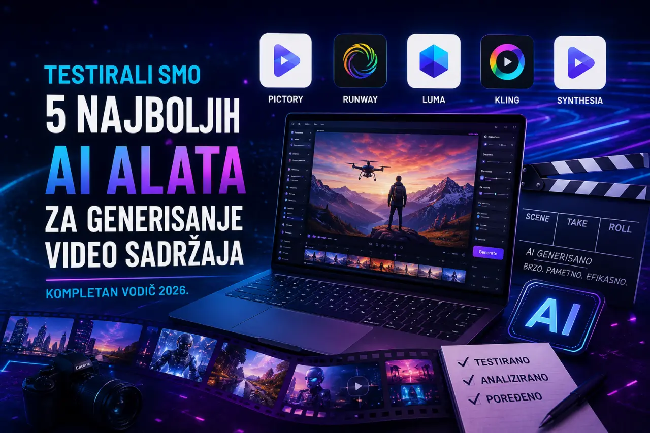 Najbolji AI video generatori u 2026.