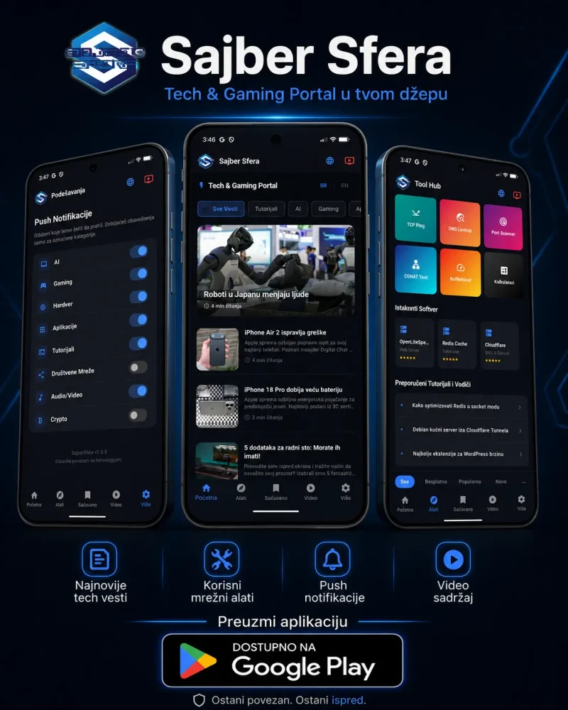 Android Aplikacija SAJBER SFERA