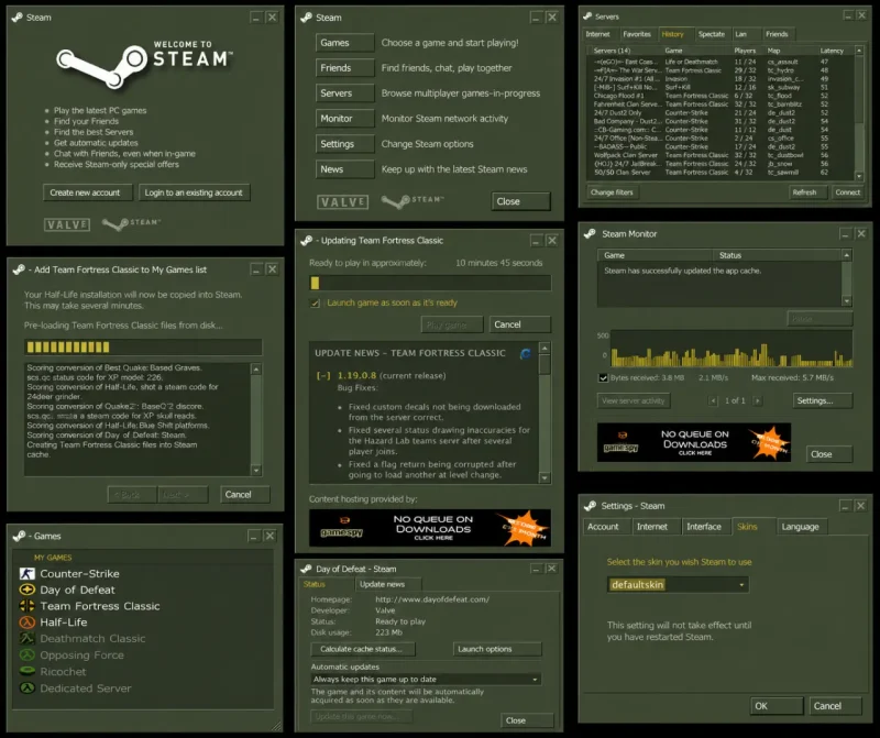 Kako je izgledao Valve Steam u 2003 godini, kada je krenuo Counter-Strike 