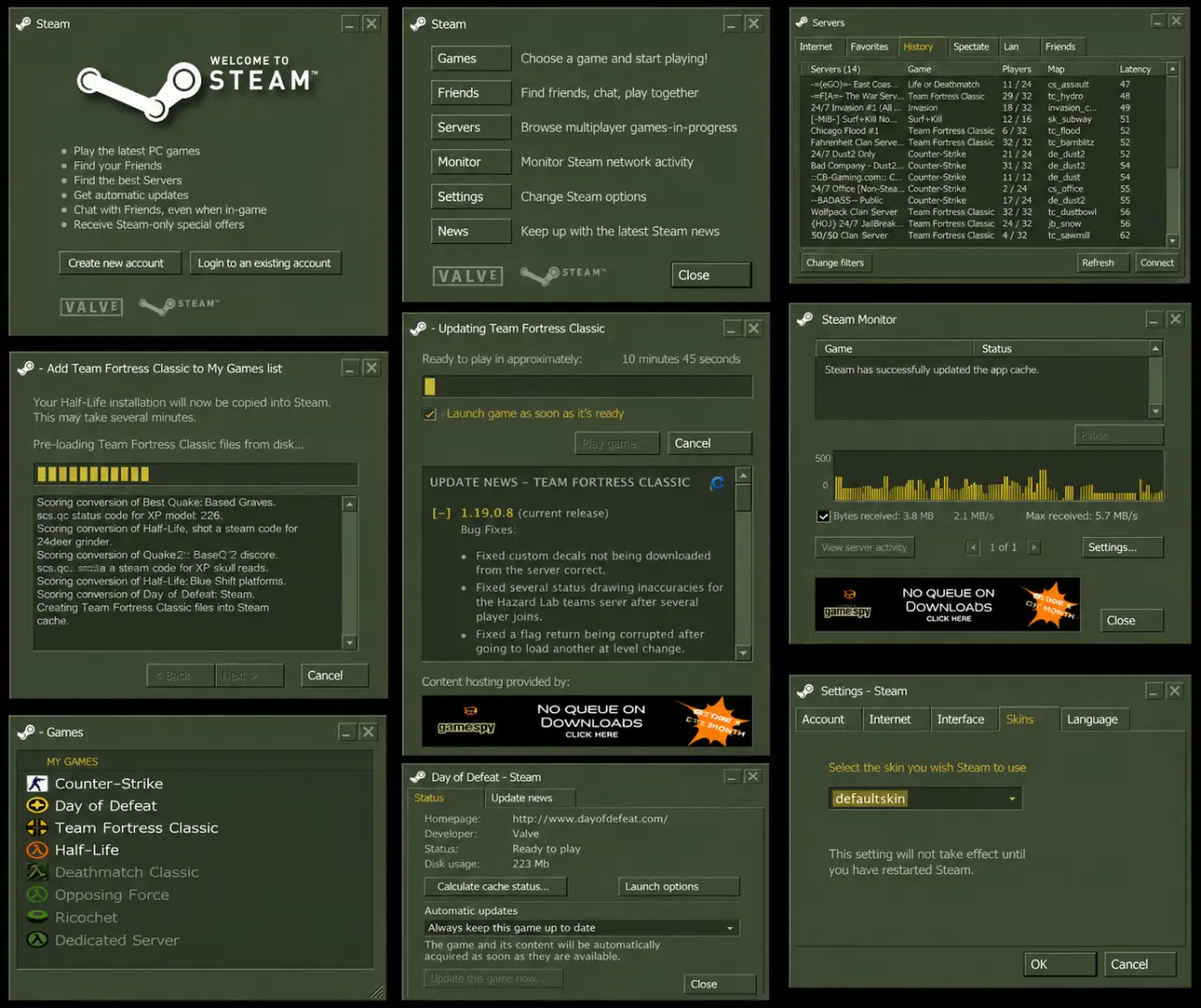 Kako je izgledao Valve Steam u 2003 godini, kada je krenuo Counter-Strike 