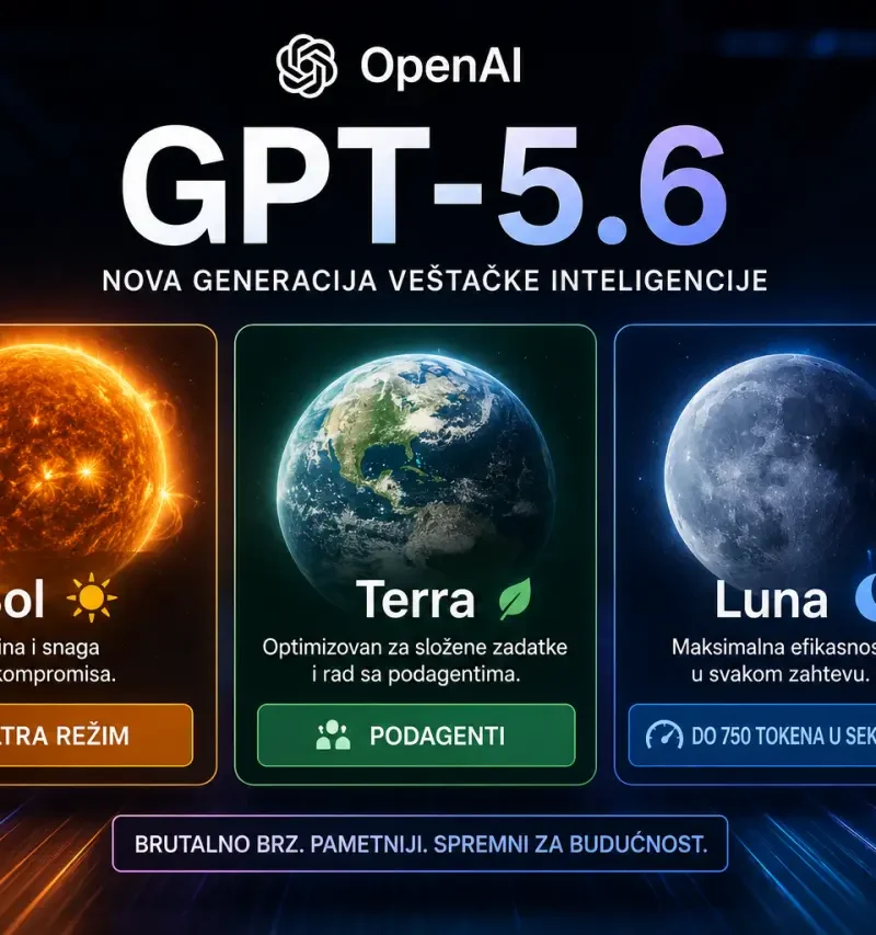 Stigao je GPT-5.6 Sol, Terra i Luna