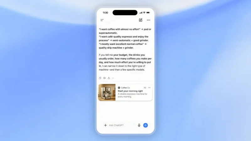 ChatGPT oglasi u Evropi: Šta se menja za korisnike? 1 ChatGPT oglasi