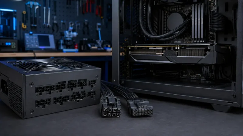 Moderno PC napajanje sa modularnim kablovima i 12V-2x6 konektorom