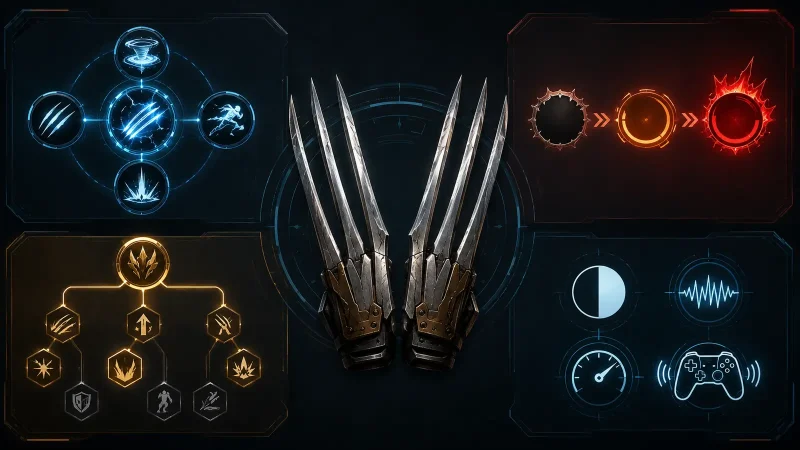 Marvel’s Wolverine otkriva borbu 1 Marvel’s Wolverine dijagram borbenih tehnika, Rage sistema i pristupačnosti