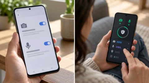 Android dozvole kamera mikrofon na ekranu telefona