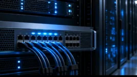 Administratori nadgledaju mrežne gateway servere u data centru