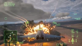 Ace Combat 8 Wings of Theve borbeni avion iznad bojišta