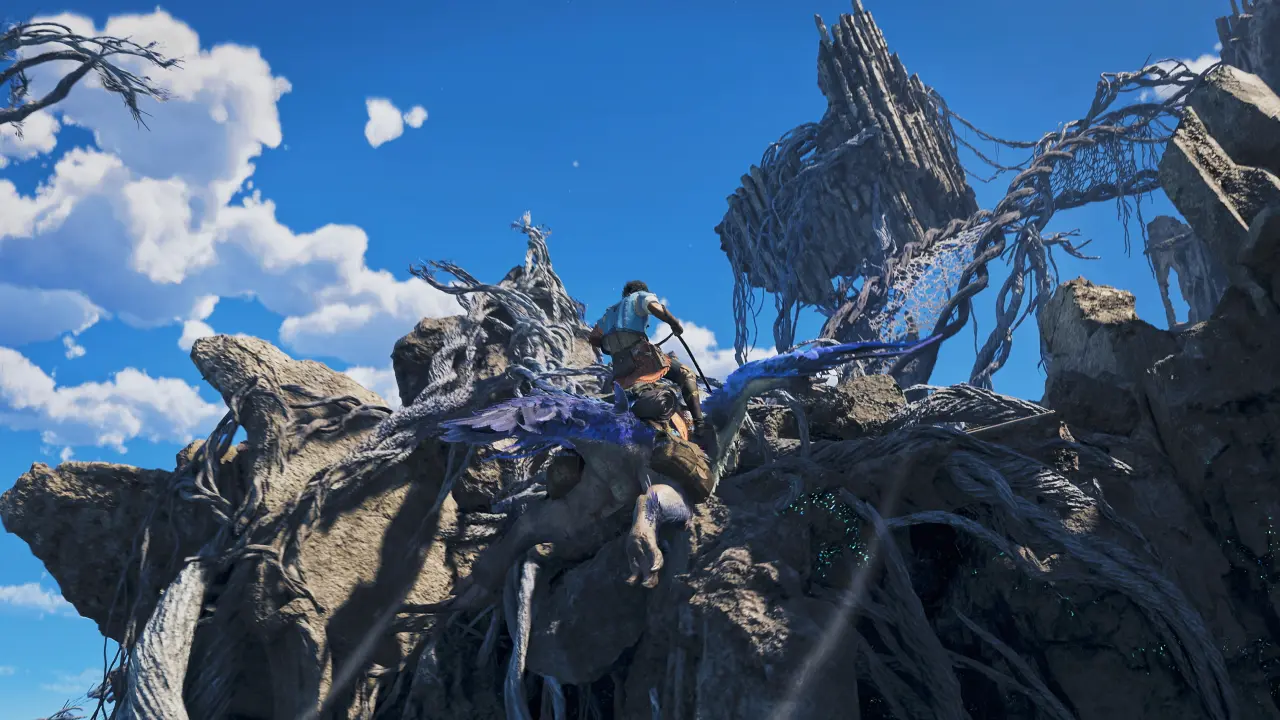 Lovac na Seikretu među ruševinama oblasti Skybound Eyrie