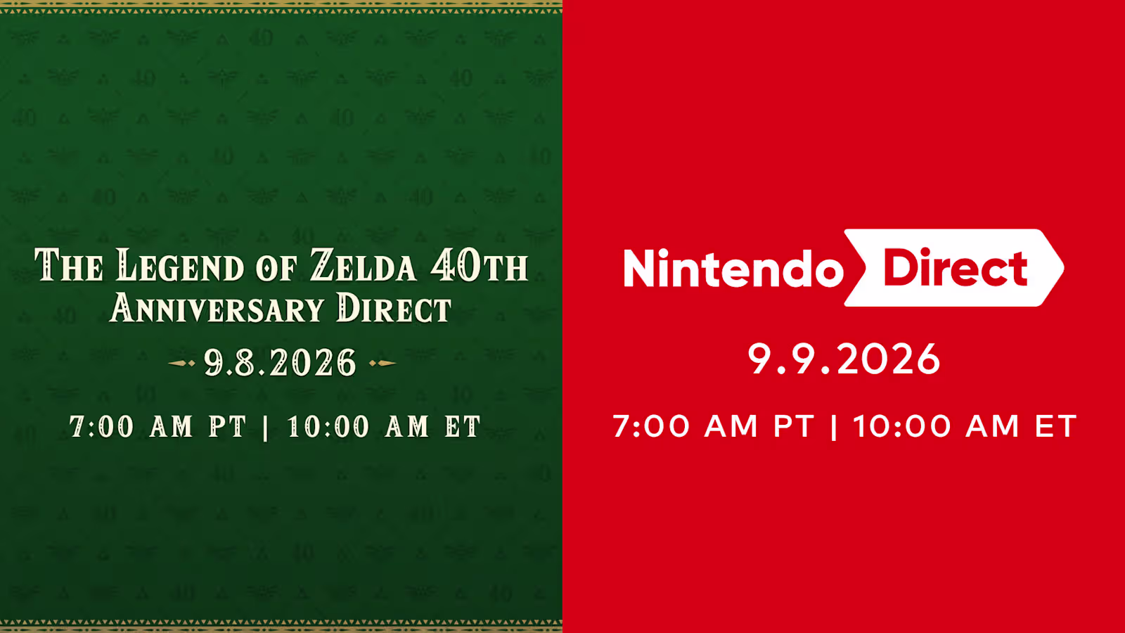 Dva Nintendo Direct prenosa za dva dana