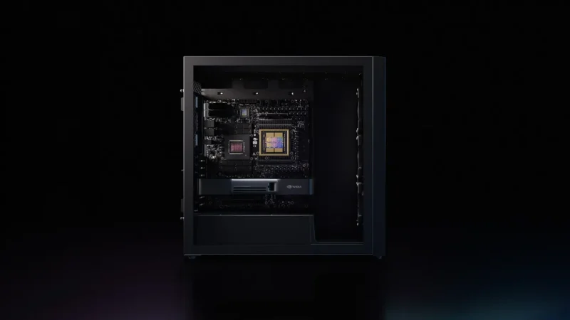 NVIDIA DGX Station prikazuje lokalni AI računar iz ekosistema koji razvijaju NVIDIA i MediaTek