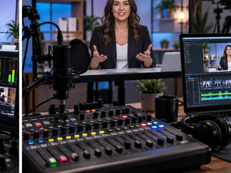 Rodecaster Video 4K produkcija — detalj