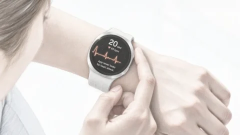 Galaxy Watch i zdravlje srca: simulirani prikaz EKG merenja na satu i telefonu