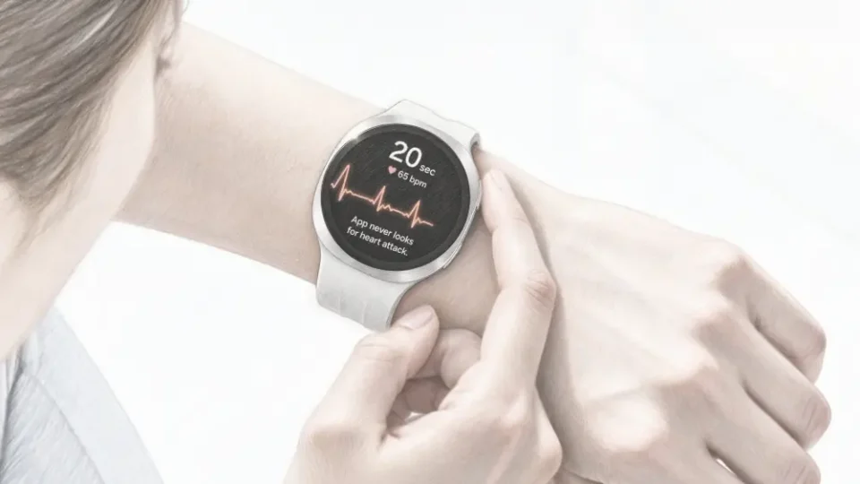 Galaxy Watch i zdravlje srca: simulirani prikaz EKG merenja na satu i telefonu