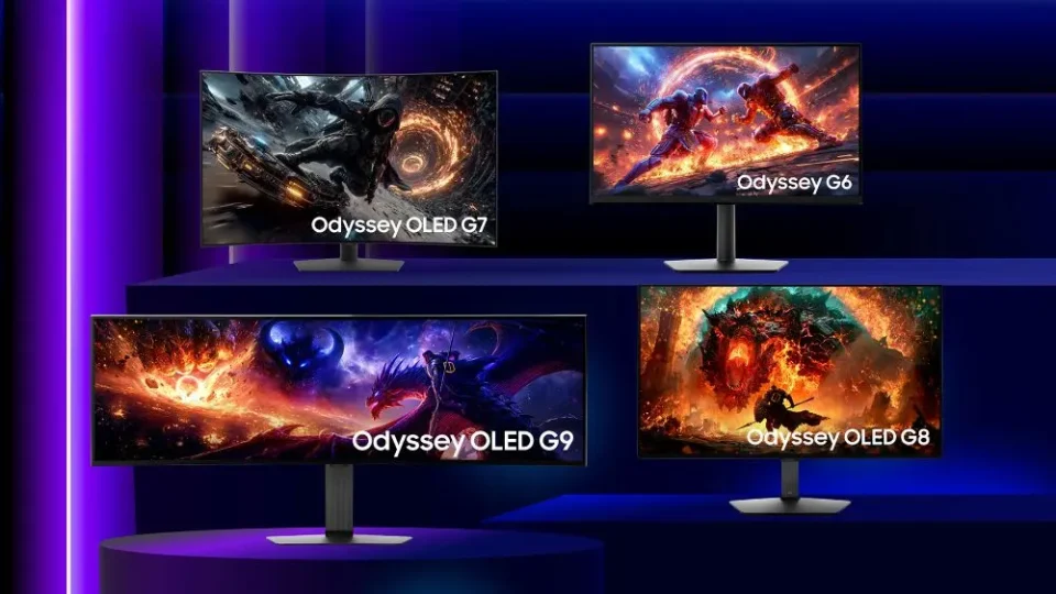 Samsung Odyssey 2027 linija gaming monitora OLED G9, OLED G8, OLED G7 i G6