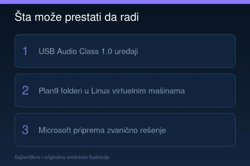Windows KB5124012: USB Audio i Plan9 problemi