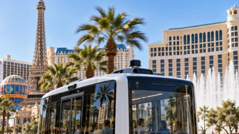 Autonomno vozilo na ulici Las Vegasa