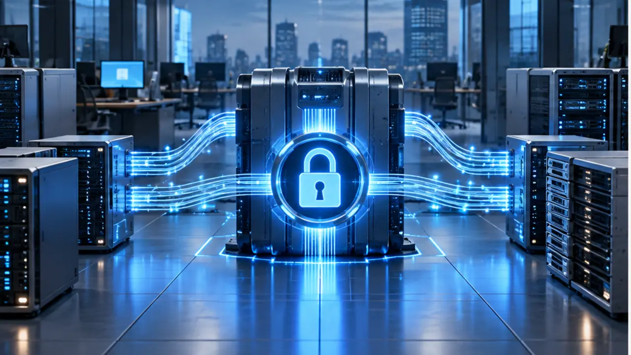Windows Server AD FS DKM dozvole — naslovna AI ilustracija
