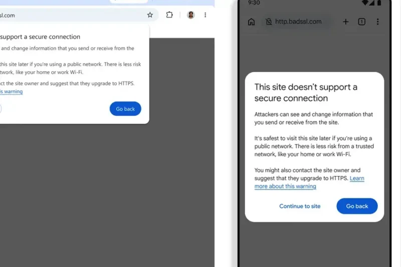 Chrome upozorenje za HTTP sajtove: šta se menja 1 Chrome upozorenje za HTTP sajtove na mobilnom telefonu