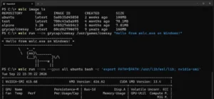 WSL Containers u PowerShell terminalu