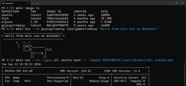 WSL Containers za Windows je zvanično dostupan