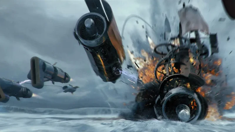 Star Wars Galactic Racer sudari tokom trke na šumskoj stazi