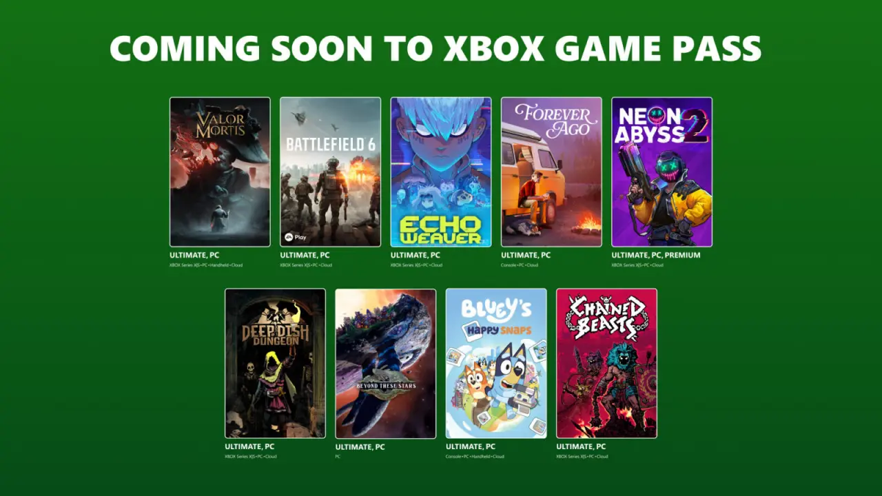 Xbox Game Pass oktobar 2026: osam novih igara