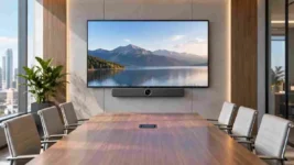 Logitech Rally Bar 2 tema predstavljena neutralnom konferencijskom salom