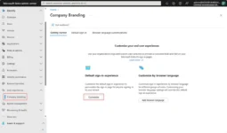 Microsoft Entra CSS promene u podešavanjima Company Branding