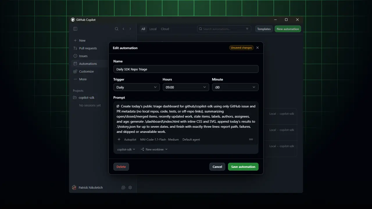 Microsoft Execution Containers i GitHub Copilot automatizacija