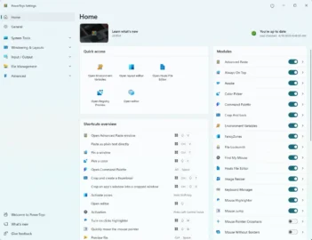 PowerToys Settings u Windowsu 11 sa uključenim File Locksmith modulom