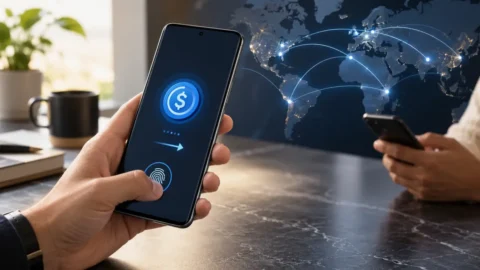 Samsung Wallet USDC transferi na kompatibilnom Galaxy telefonu