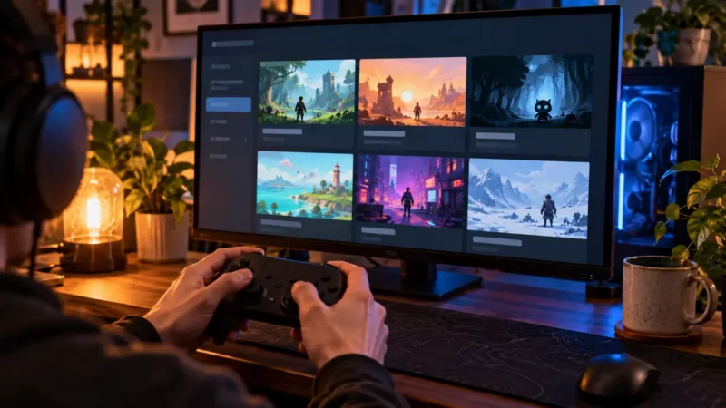 Steam Next Fest demo igre na računaru sa kontrolerom