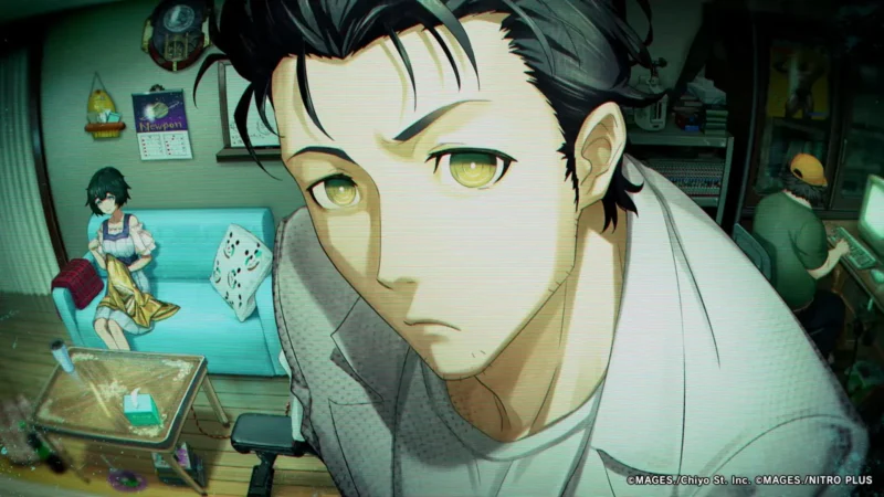 STEINS GATE REBOOT konzolno izdanje menja vremensku liniju 1 STEINS GATE REBOOT konzolno izdanje prikazuje Rintara Okabea u laboratoriji