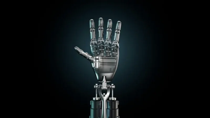 Tesla Optimus robotska šaka izbliza